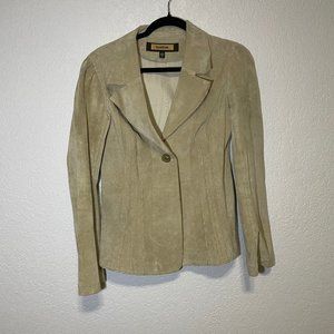 Bebe 100% Genuine Leather Blazer Jacket M